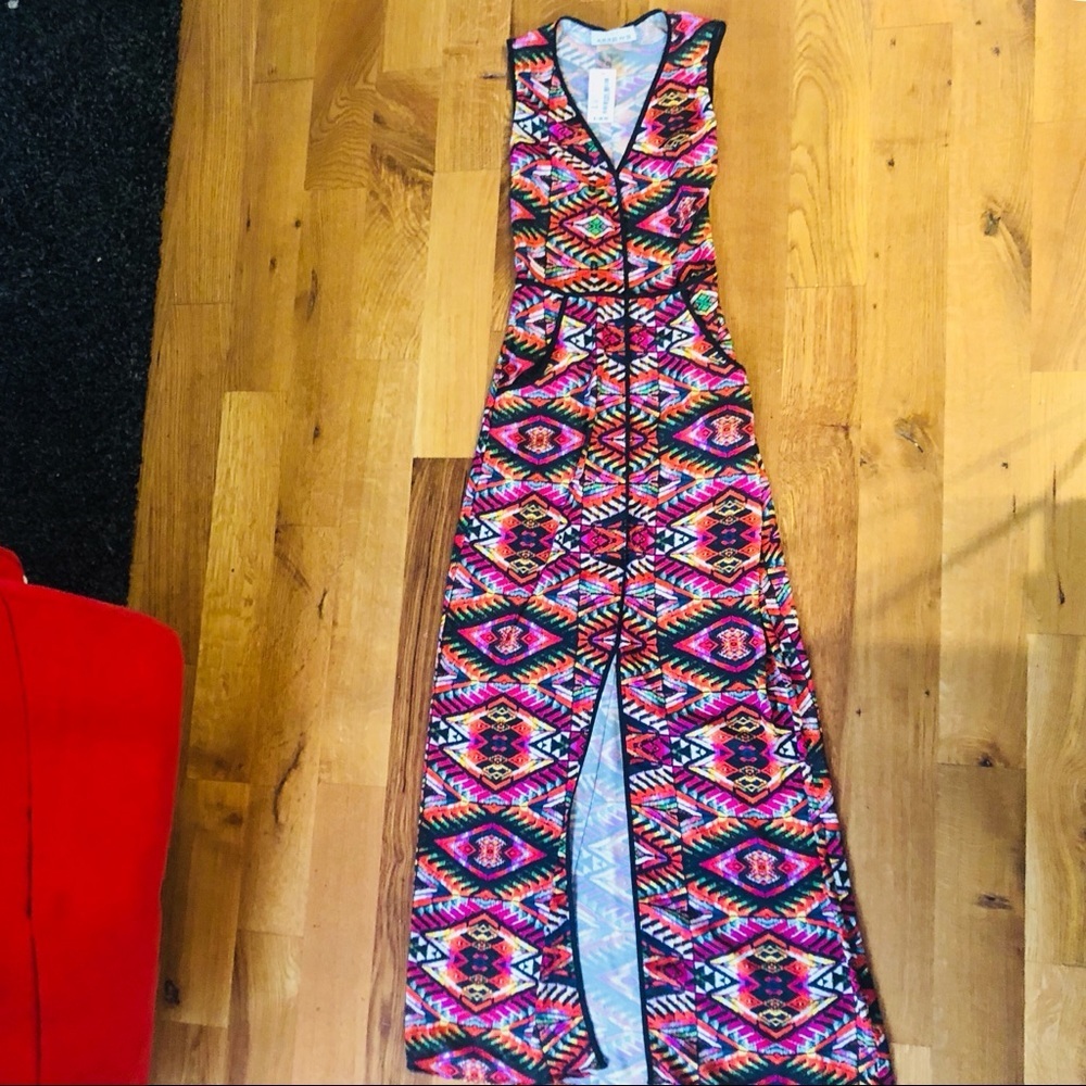 Multi-Colored Maxi Dress ⚡️🌺🌱​